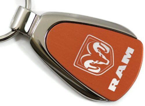 Dodge Ram Orange Teardrop Key Fob Authentic Logo Key Chain Key Ring Keychain Lanyard