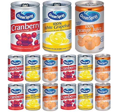 OCEAN SPRAY FRUIT JUICES-5.5oz CANS-3 Flavor/12 Can Variety Pack-4 of each flavor