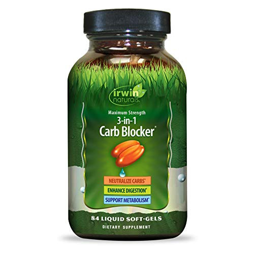IRWIN NATURALS Maximum Strength 3-in-1 Carb Blocker 84 Count