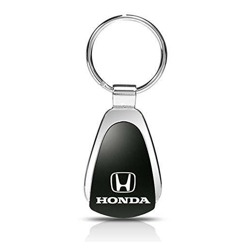 Upgrade Your Auto Honda on Black Teardrop Keychain - Officially Licensed