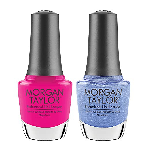 Morgan Taylor Summer 2021 Feel the Vibes Lacquer Duos -Spin Me Around  and  Keepin' It Cool-