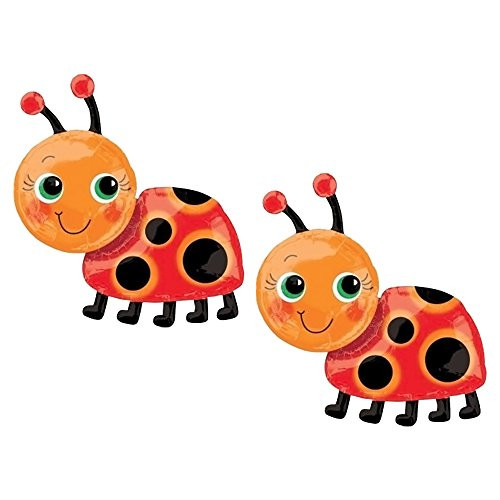 Set of 2 Miss Ladybug 28" Foil Party Balloons