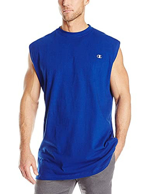 Champion Big and Tall Mens Lightweight Muscle Tee Royal 2XL Champion Big and Tall Mens Lightweight Muscle Tee Royal 2XL