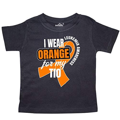 inktastic I Wear Orange for My TIO Leukemia Toddler T-Shirt 2T Black 3228a