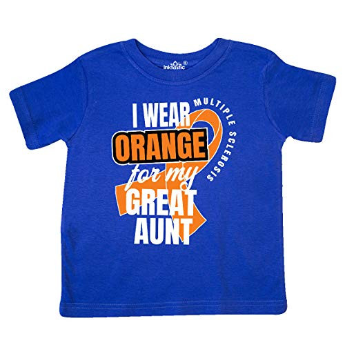 inktastic I Wear Orange for My Great Aunt Toddler T-Shirt 4T Royal Blue 34862