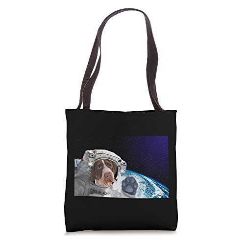 Dog in Space Pointers German Wirehaired Tote Bag