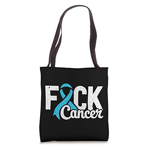 Fuck Cancer Cervical Awareness Ribbon Tote Bag Fuck Cancer Cervical Awareness Ribbon Tote Bag