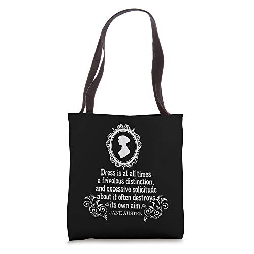 Jane Austen Quotes Romantic Book Club Pride and Prejudice Tote Bag