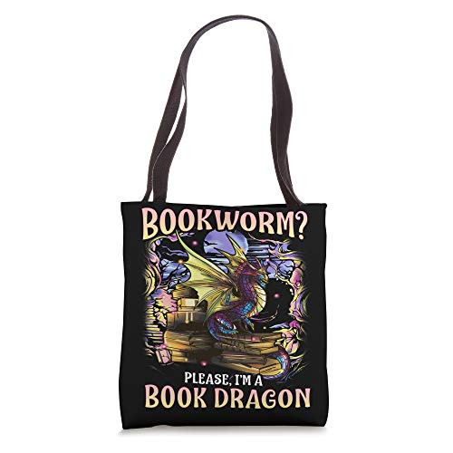 Bookworm Please Im A Book Dragon Reading Literacy Books Tote Bag