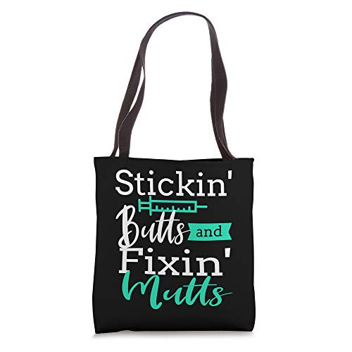 Funny Vet Tech Veterinarian Veterinary Technician Christmas Tote Bag