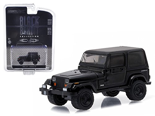 StarSun Depot 1994 Jeep Wrangler Black Bandit 1/64 Model Car by Greenlight