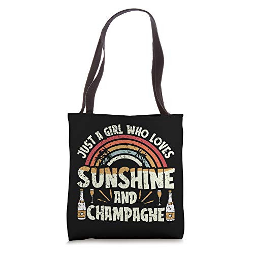 Just a Girl Who Loves Sunshine and Champagne Tote Bag