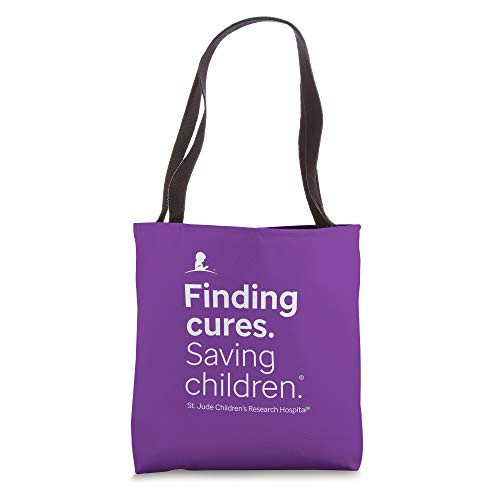 St. Jude Finding Cures. Saving Children. Purple Tote Bag
