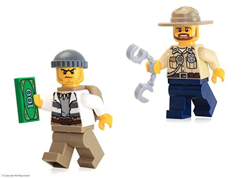 LEGO City MiniFigure Combo: Swamp Police (Crook Male & Officer w/ Dark Tan Hat) LEGO City MiniFigure Combo: Swamp Police (Crook Male & Officer w/ Dark Tan Hat)