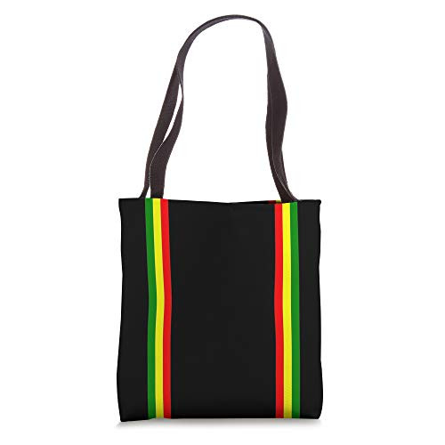 Rasta Jamaican Striped Pattern / One Love Reggae Colors Tote Bag