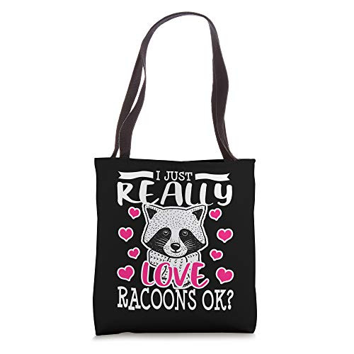 Racoon Lover Funny Raccoon Gift Girls Women Tote Bag