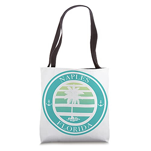 Naples FL Sunset Palm Tree Vacation Souvenir Tote Bag
