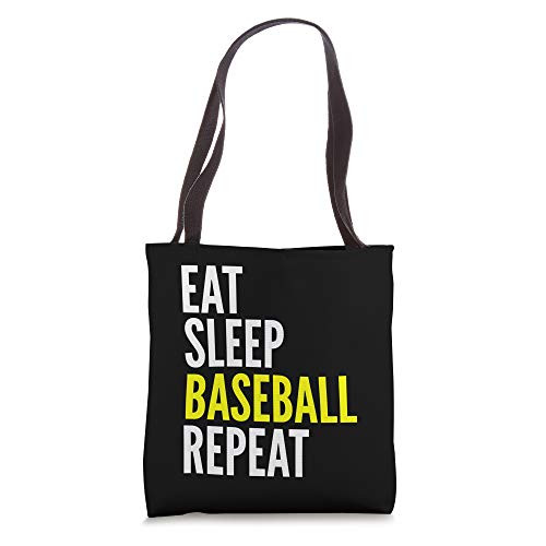 Baseball Fan Funny Gift - Eat Sleep Baseball Repeat Tote Bag Baseball Fan Funny Gift - Eat Sleep Baseball Repeat Tote Bag