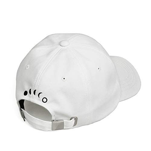UNDERCONTROL Eclipse Embroidered Baseball Cap Adjustable Curved Visor Unisex Hat -White-
