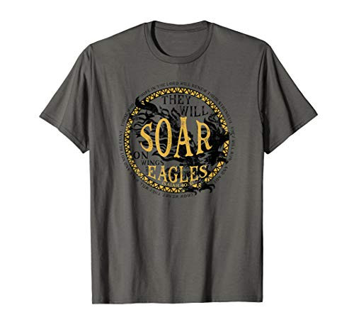 Soar on Wings Like Eagles Isaiah 40-31 Men's Christian T-Shirt