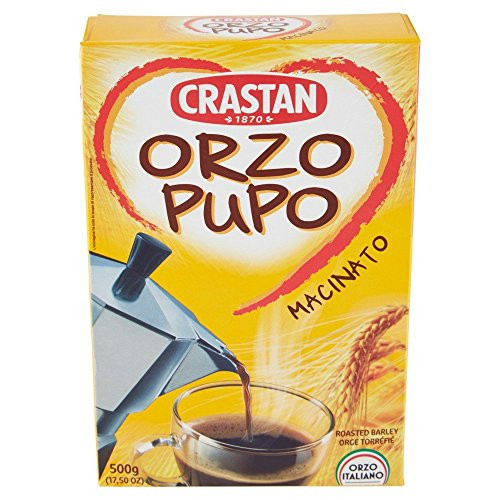 Crastan - Italian Roasted & Ground Barley [Orzo Pupo Macinato], (1)- 17.5 oz. Box