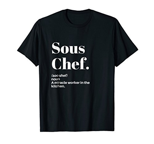 Sous chef t-shirt gift cook cooking kitchen restaurant