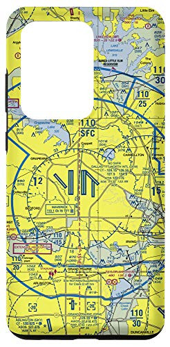 Galaxy S20 Ultra Aeronautical VFR Sectional Chart - Dallas Case