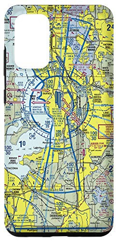 Galaxy S20Plus Aviation chart VFR Seattle sectional pilot Case