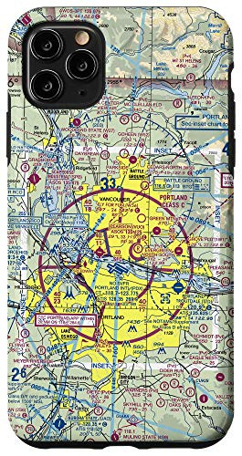 iPhone 11 Pro Max Aeronautical VFR Sectional Chart - Portland- OR Case