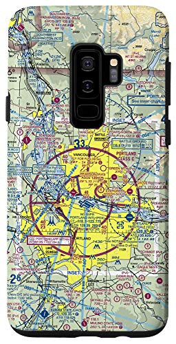 Galaxy S9Plus Aeronautical VFR Sectional Chart - Portland- OR Case