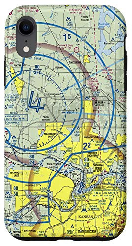 iPhone XR Aeronautical VFR Sectional Chart - Kansas City Case