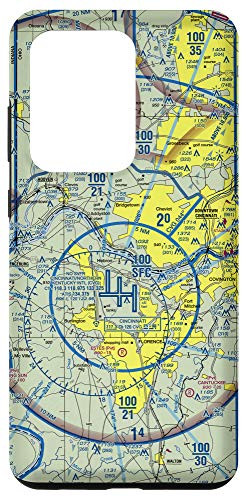 Galaxy S20 Ultra Aeronautical VFR Sectional Chart - Cincinnati Case