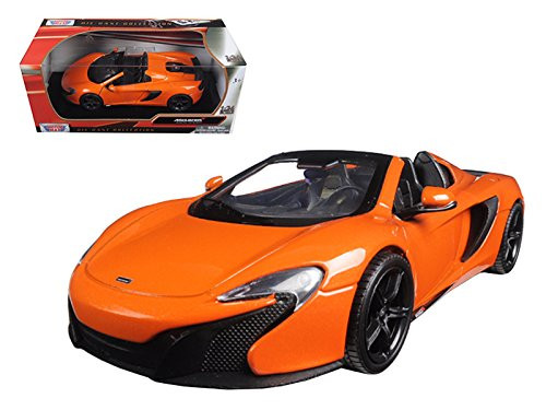 StarSun Depot New McLaren 650S Spider Orange 1/24 Diecast Model Car by Motormax