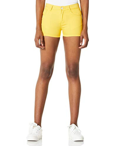 Demon and Hunter Color Series Women's Short Jeans DH8023Y-Yellow/26-