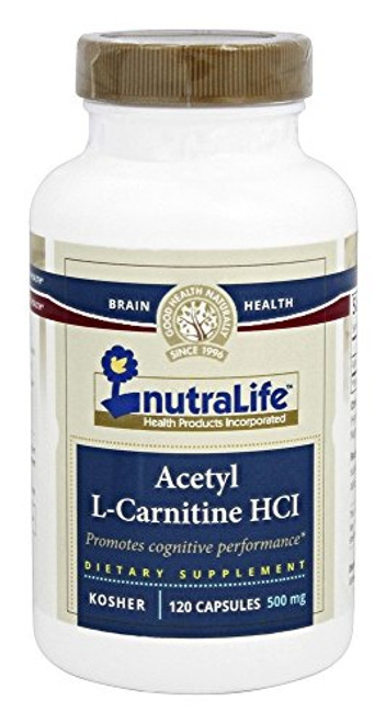 NutraLife Acetyl L-Carnitine HCI- 500 mg- 120 Capsules