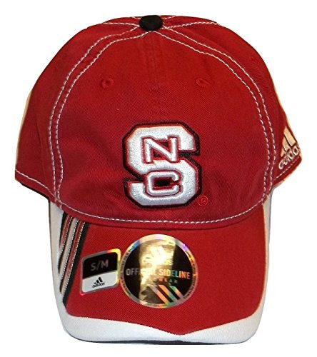 adidas North Carolina State University NCAA Wolfpack FlexFit Hat Cap S/M