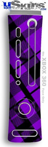 XBOX 360 Faceplate Skin - Purple Plaid