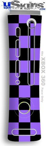 XBOX 360 Faceplate Skin - Checkers Purple
