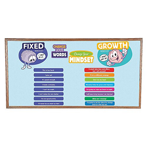 Fun Express Growth Mindset Bulletin Board Set - 8 Pieces - Educational and Learning Activities for Kids Fun Express Growth Mindset Bulletin Board Set - 8 Pieces - Educational and Learning Activities for Kids