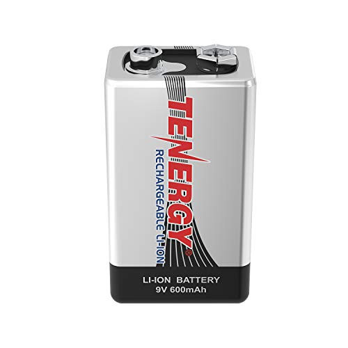 Tenergy 9V 600mAh Li-ion Rechargeable Battery