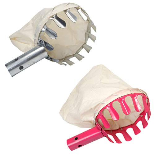 Yardwe 2PCS Fruit Picker Head Harvest Basket Fruit Picking Tools Fruits Catcher for Getting Apple Oranges Citrus Pear Peach