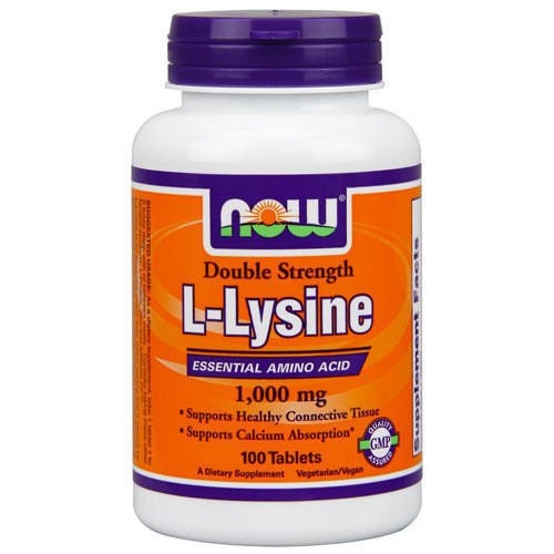 L-Lysine 100 Tabs 1000 mg by Now Foods L-Lysine 100 Tabs 1000 mg by Now Foods