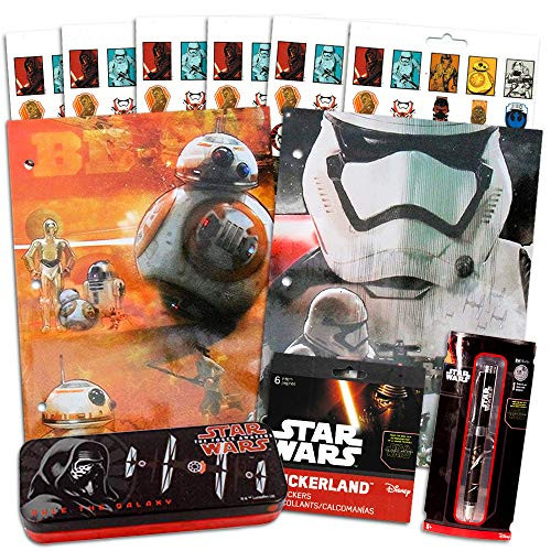 Star Wars VII Episode 7 The Force Awakens School Supplies and Stickers (Star Wars School Supplies)