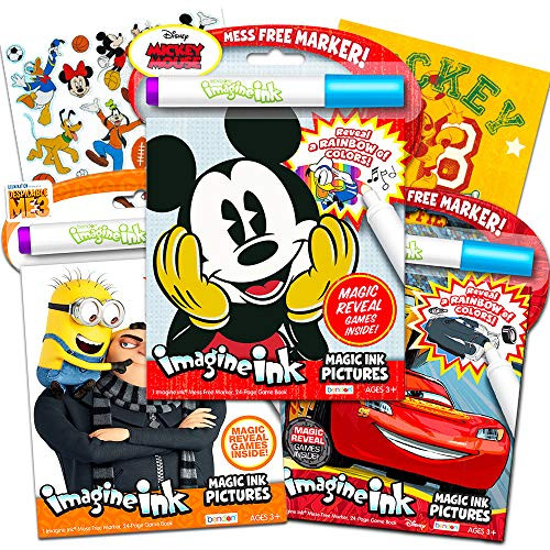 Disney Mickey Mouse Clubhouse Imagine Ink Book and Sticker Pack Set (Includes Mess Free Marker)