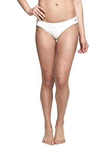 Roxy Women's Surf Memory Scooter Bikini Bottom- Marshmallow- L