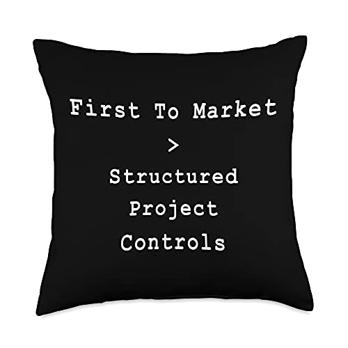 Agile  and  Kanban Project Managers Official Structure Agile Controls Project Management Funny PM Coach Throw Pillow- 18x18- Multicolor