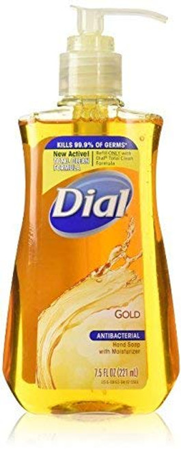 Dial Antibacterial Liquid Hand Soap with Moisturizer- Gold- 7.5 Ounce -Pack of 6- Dial Antibacterial Liquid Hand Soap with Moisturizer- Gold- 7.5 Ounce -Pack of 6-