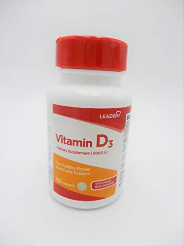 LEADER-TM- D3 5000IU Tablets 100 ct Pack of 1