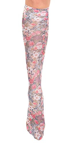 Celeste Stein Women's Mild Compression Knee High Stockings - Tiny Flowers