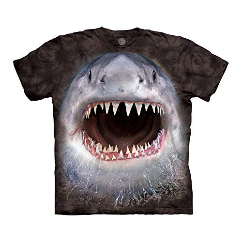 The Mountain unisex adult Wicked Nasty Shark T Shirt- Black- XX-Large US The Mountain unisex adult Wicked Nasty Shark T Shirt- Black- XX-Large US